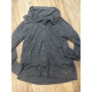 Womens Studio Grey Zip Up Jacket Lg